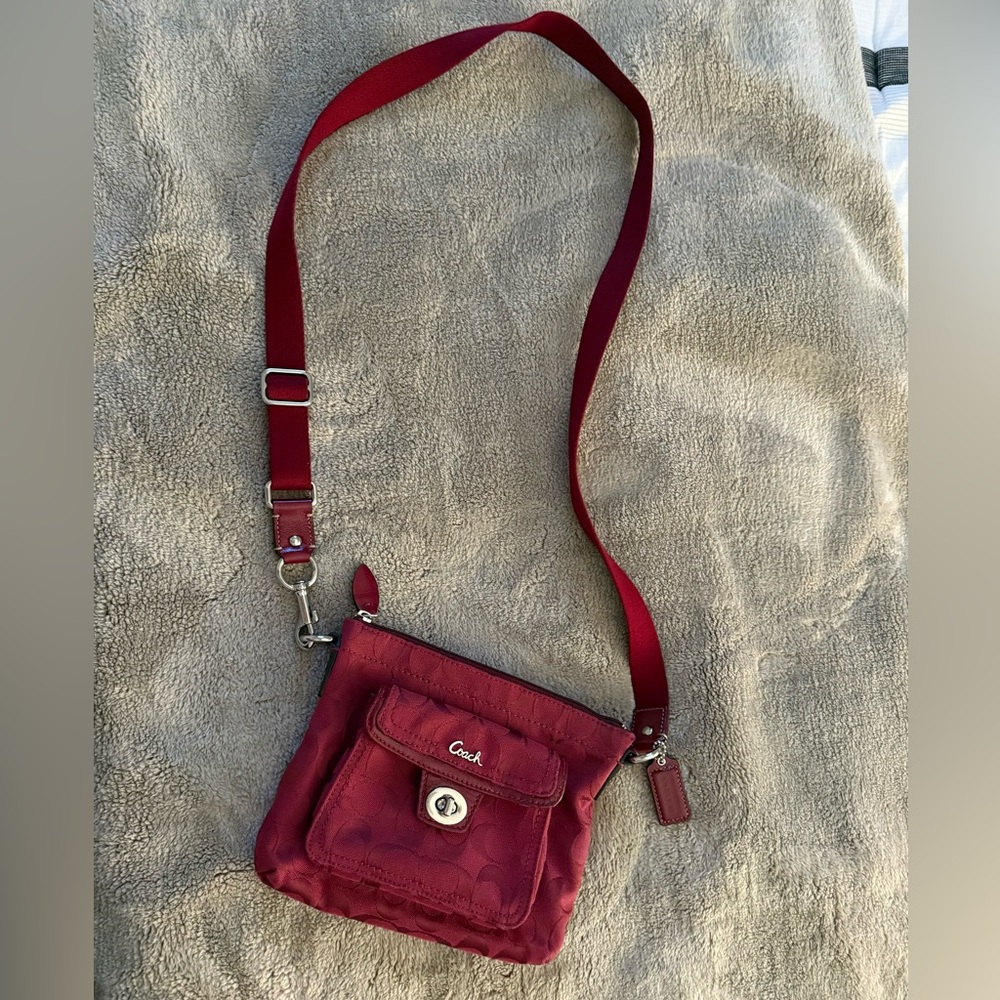 Coach Burgundy Crossbody Bag